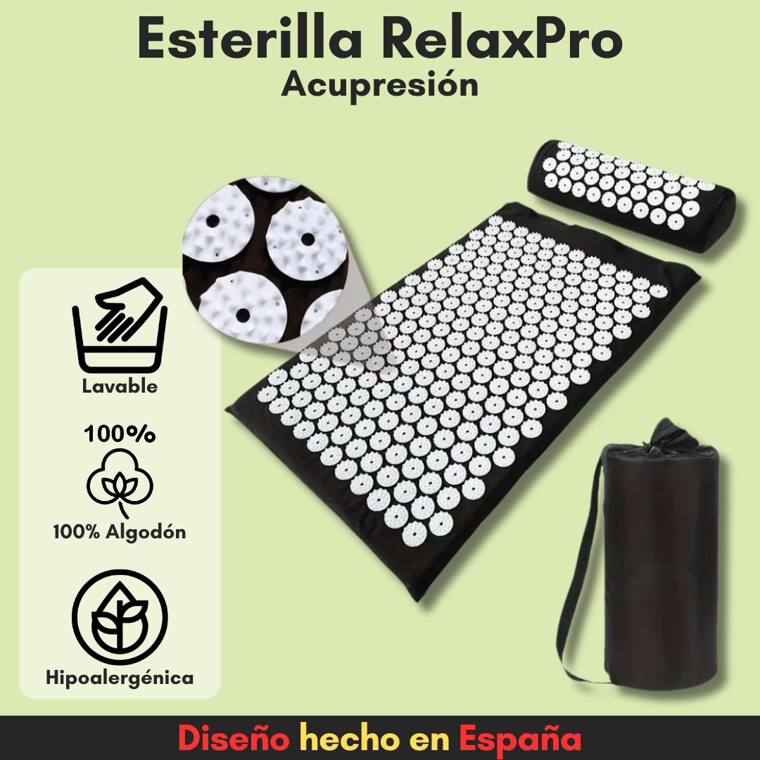 Esterilla RelaxPro – Set de Acupresión con Almohada