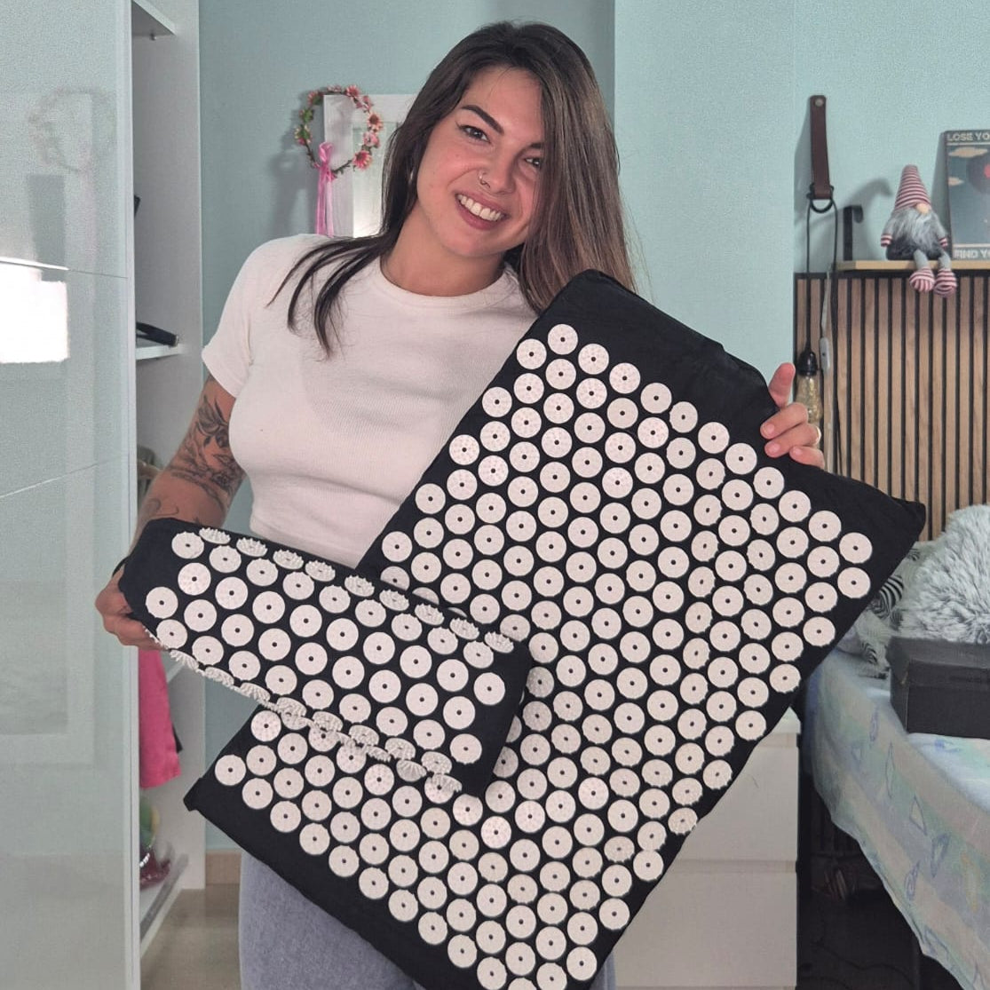 Esterilla RelaxPro – Set de Acupresión con Almohada